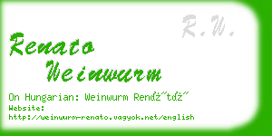 renato weinwurm business card